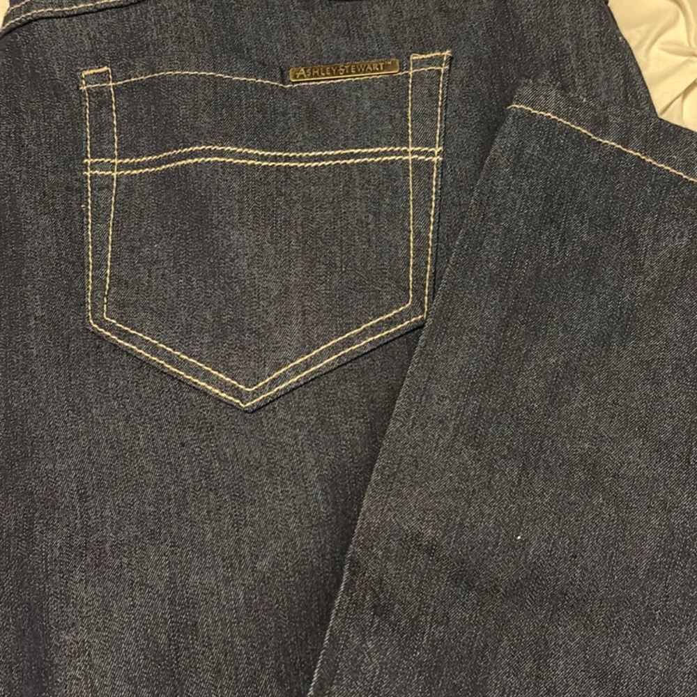 Ashley Stewart  Dark Blue Women Relaxed Jeans